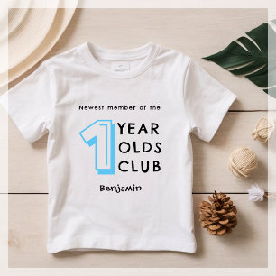 Blue   1st Birthday   Personalised Baby T-Shirt