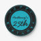 Blue 25th Birthday Party Personalised Paper Plates