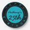 Blue 25th Birthday Party Personalised Paper Plates