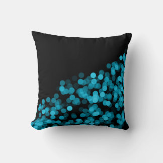 Blue 2 Bokeh Designed Pillow