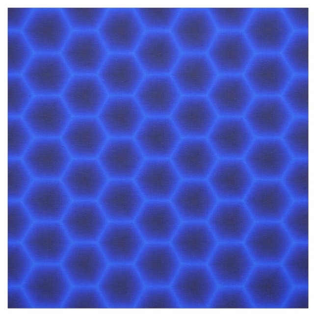 Blue 3D Honeycomb Fabric (Swatch)
