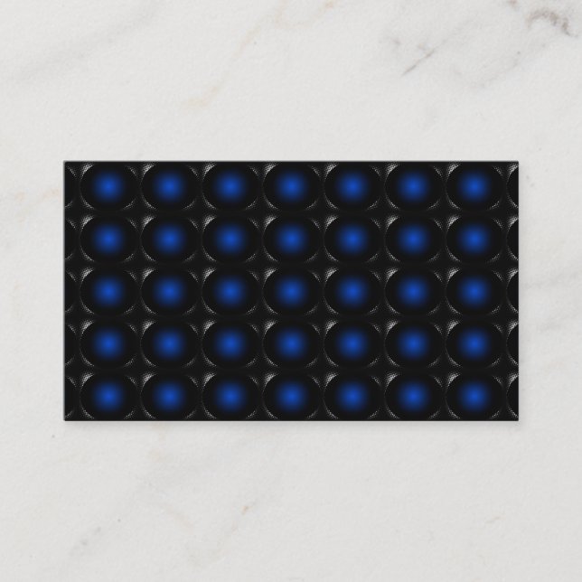 Blue 3D Illusion Unusual Business Card 3 (Front)