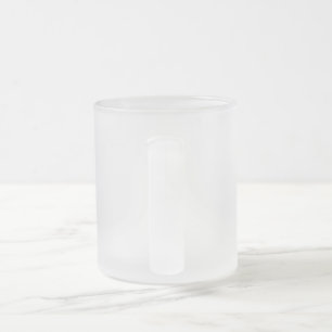 Blue 40 Decade Birthday Frosted Glass Coffee Mug