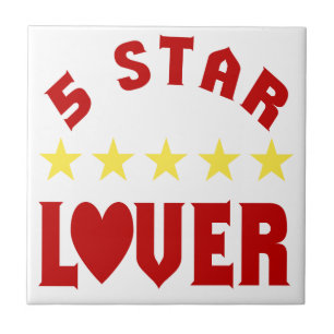 Blue 5 Star Lover Tile
