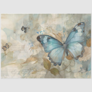 Blue 7 tissue paper