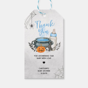 Blue A Baby is Brewing Baby Shower Favour Tags