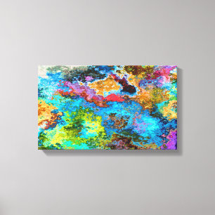 Blue Abstract Art Canvas Print