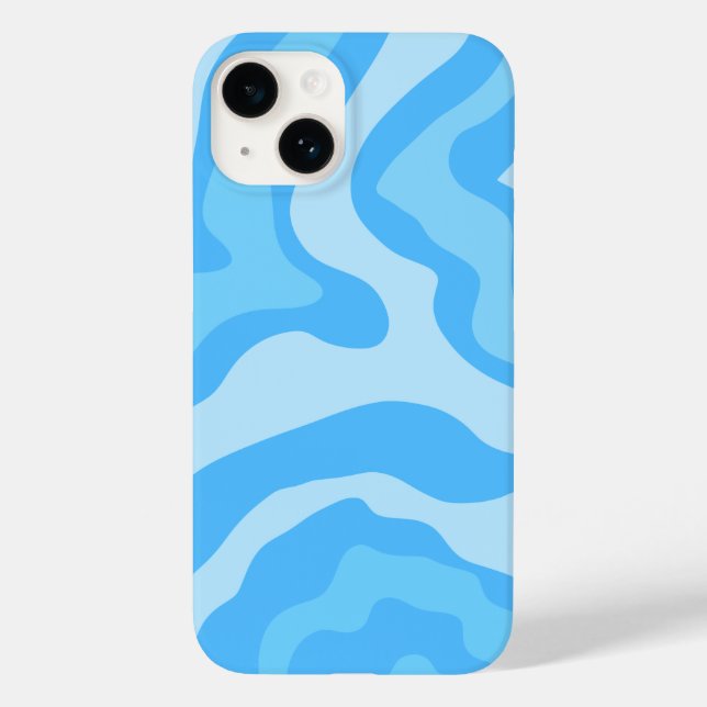 blue abstract art Case-Mate iPhone case (Back)