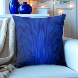 Blue Abstract Art Cushion