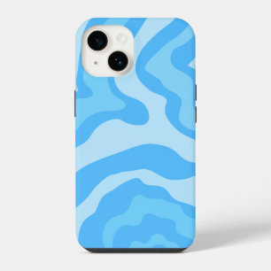 blue abstract art iPhone 14 case