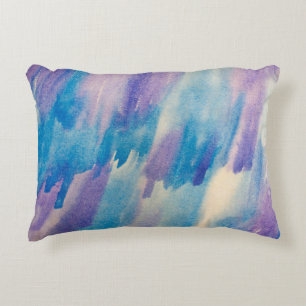 Blue abstract backgroundabstract, aqua, art, artis decorative cushion