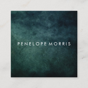 Blue Abstract Beauty Stylist  Square Business Card