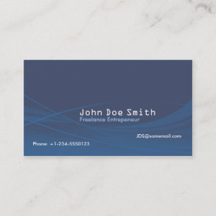 Blue Abstract Business Card