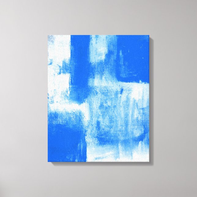 Blue Abstract Canvas Print (Front)