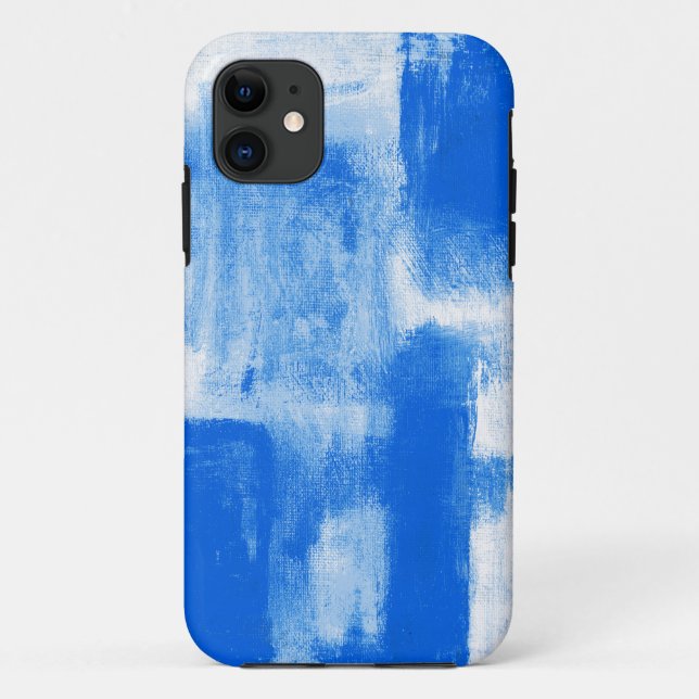 Blue Abstract Case-Mate iPhone Case (Back)