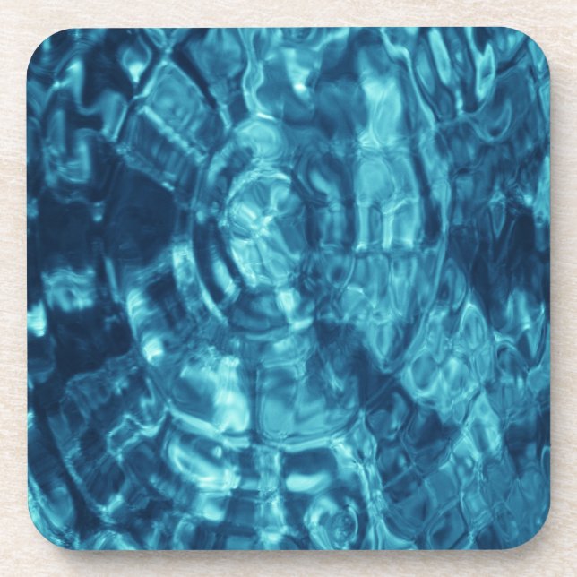 Blue Abstract Coaster (Front)