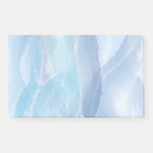 Blue, abstract, cool water colour brush stroke art post-it notes