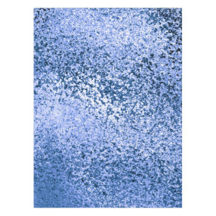 Blue Abstract Cotton Tablecloth, 52"x70" Tablecloth