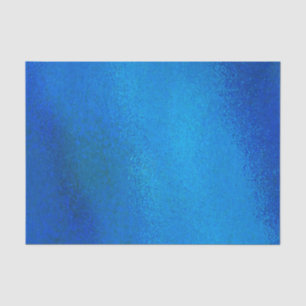 Blue Abstract Custom 10lb Tissue Paper, White Tissue Paper