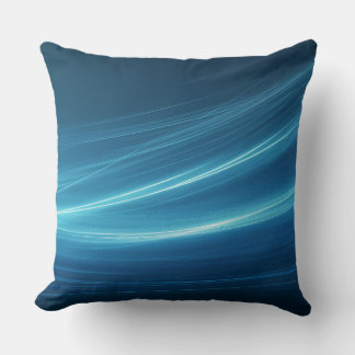 Blue Abstract Custom Pillow