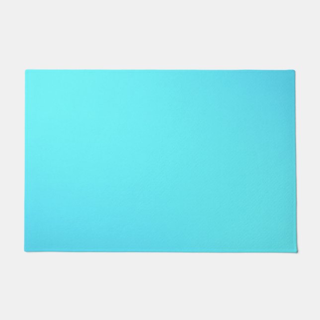 Blue abstract doormat (Front)