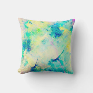 blue abstract fractal background 3d rendering3d, a cushion