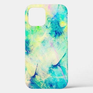 blue abstract fractal background 3d rendering3d, a iPhone 12 case
