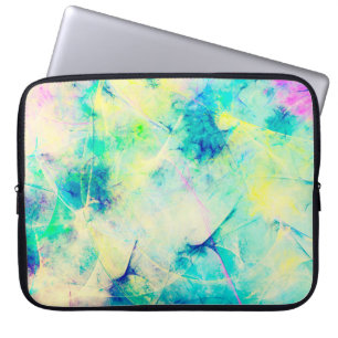 blue abstract fractal background 3d rendering3d, a laptop sleeve