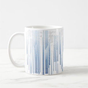 Blue Abstract Geometric Mug