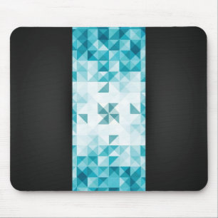 Blue Abstract Geometrical Background Template Mouse Mat