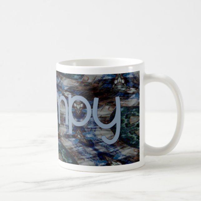 Blue Abstract Grampy Coffee Mug (Right)