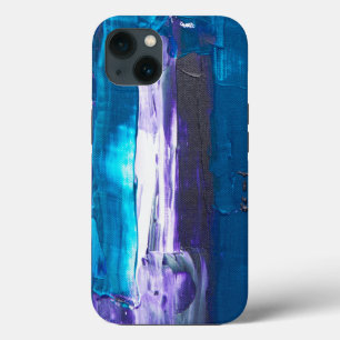 blue abstract iPhone 13 case