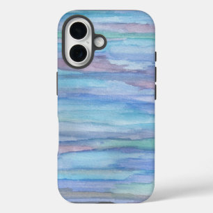 Blue Abstract: January Morning  iPhone 16 Case