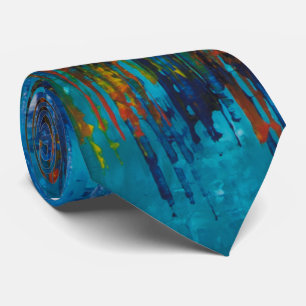 Blue Abstract Luxury Tie