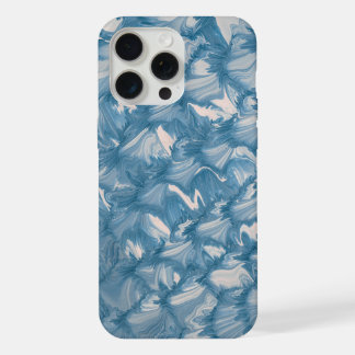 Blue Abstract Marble Waves Phone Case