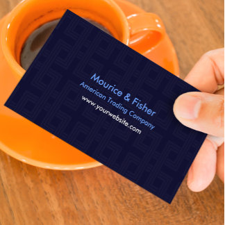 Blue Abstract Modern Business Card