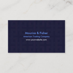 Blue Abstract Modern Business Card