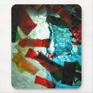 Blue abstract mousepad,Happiness blue gift Mouse Mat