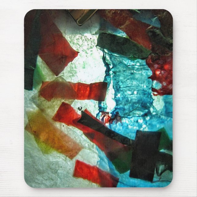 Blue abstract mousepad,Happiness blue gift Mouse Mat (Front)