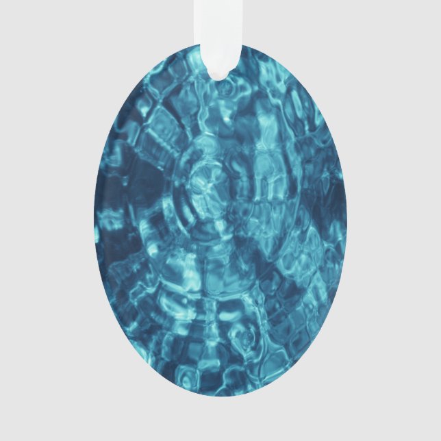 Blue Abstract Ornament (Front)