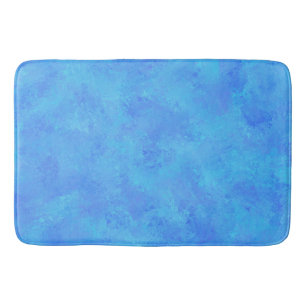 Blue Abstract Pattern Bath Mat