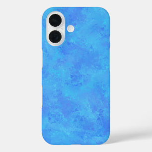 Blue Abstract Pattern iPhone 16 Case
