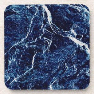 Blue Abstract Pattern Coaster
