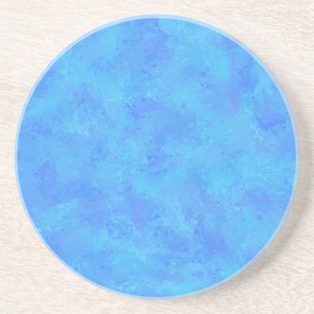 Blue Abstract Pattern  Coaster (Front)
