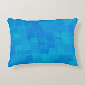 Blue Abstract Pattern Decorative Cushion