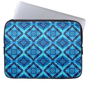 Blue Abstract Pattern Laptop Sleeve