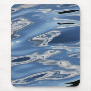 Blue abstract pattern mouse mat