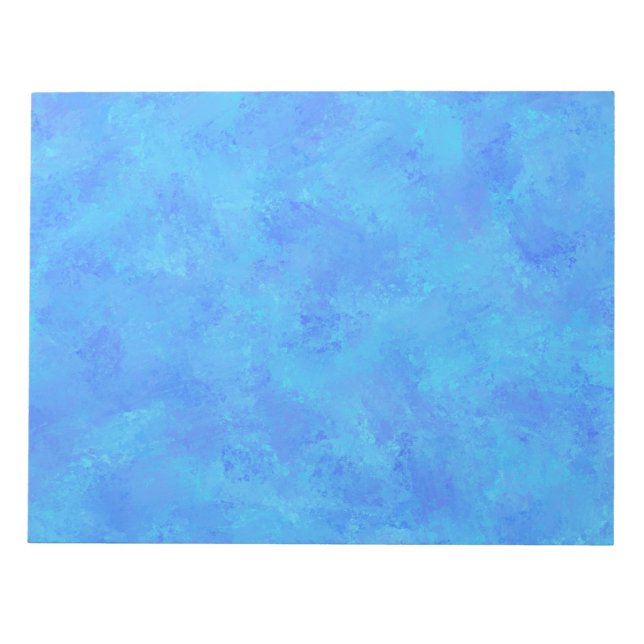 Blue Abstract Pattern  Notepad (Front)