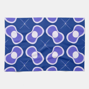 Blue Abstract Pattern Tea Towel