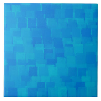 Blue Abstract Pattern Tile